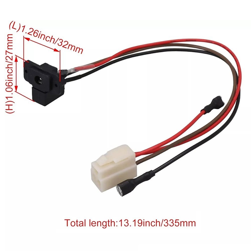 Electric Car Charging Socket with Wire Replacement 6V 12V 24V Compatible