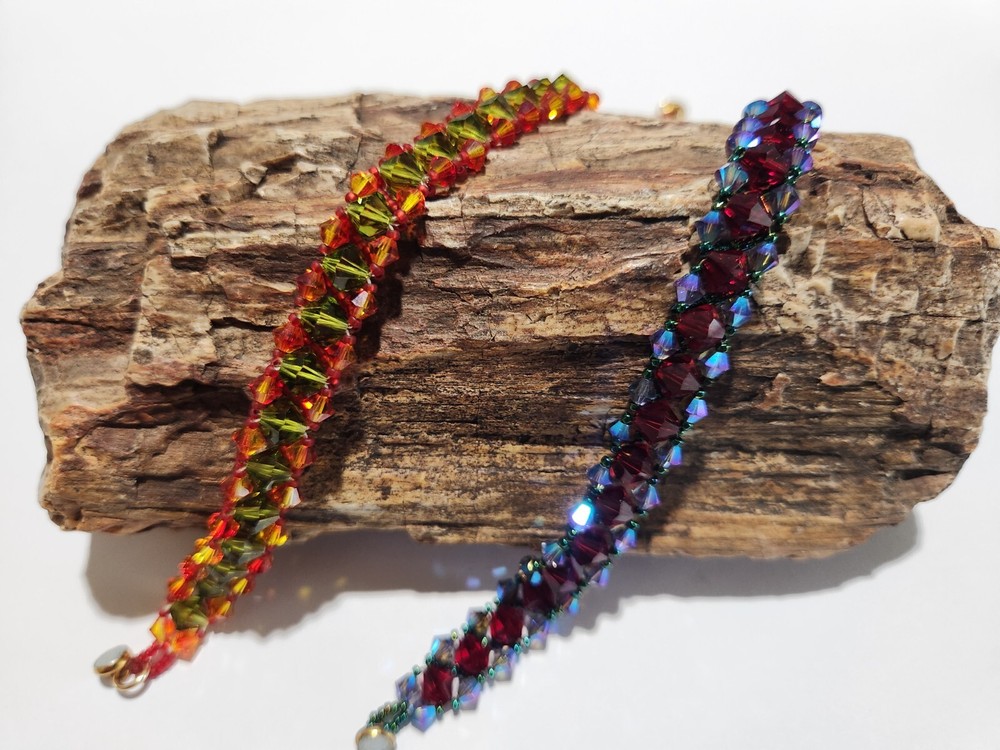 HAND MADE 8 INCH CRYSTAL BRACELETS