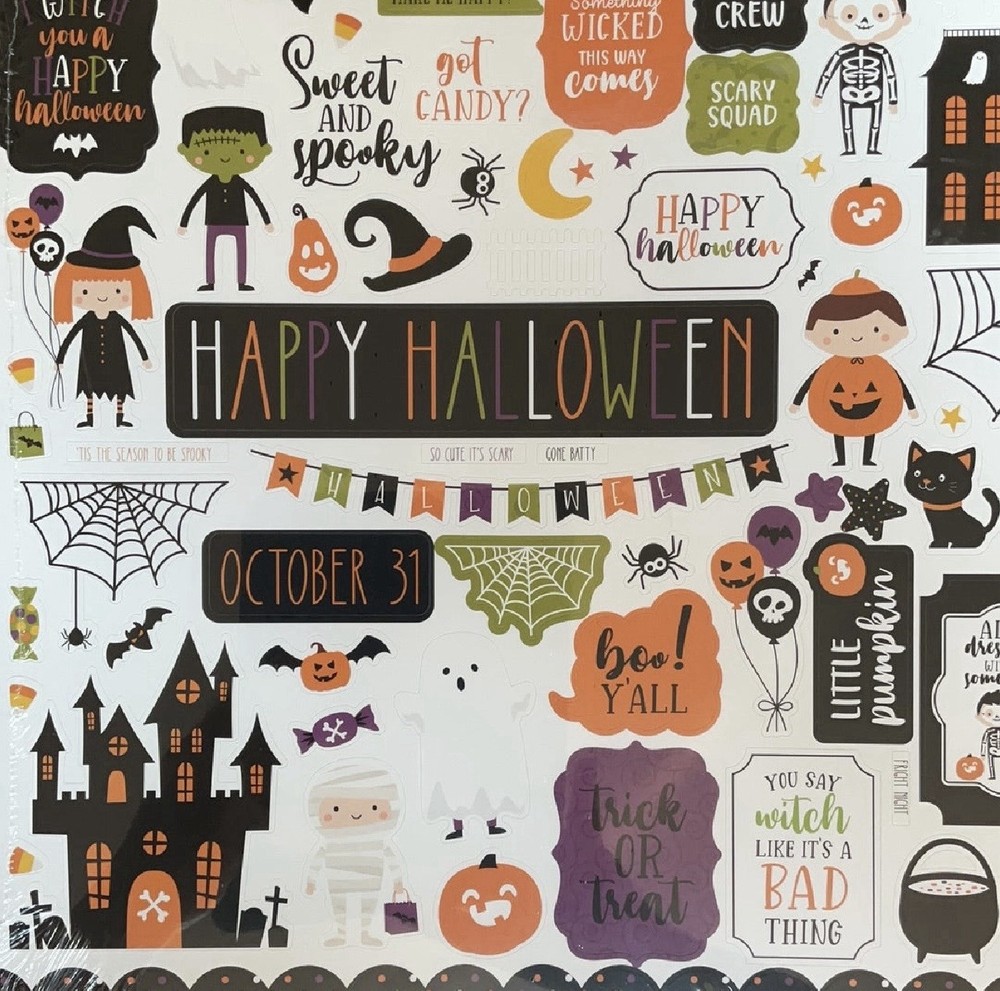 Echo Park Element Stickers Halloween Magic HMA249014 Clearance