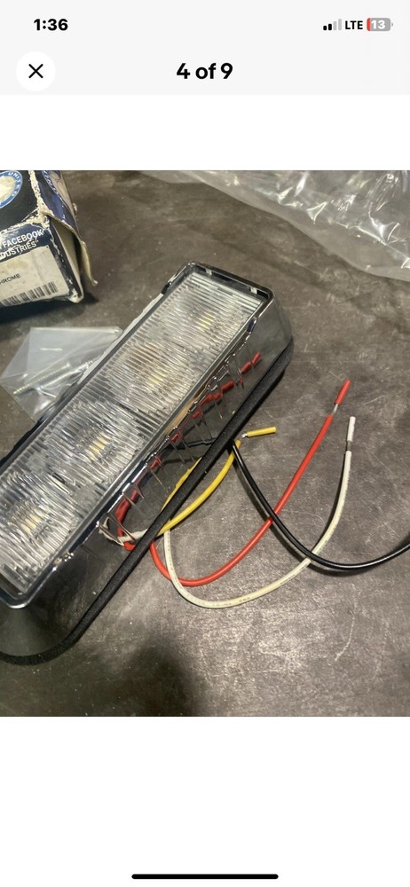 United Pacific 37236 Multi-Purpose Warning Light, 4 LED Warning Light, White LED