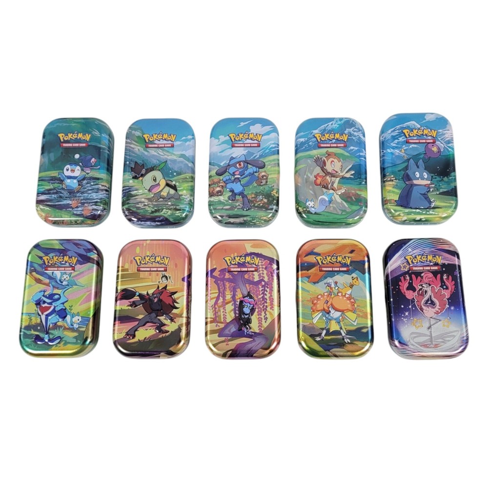 Official Pokemon Mini Tin Bundle x 10 - (Empty)
