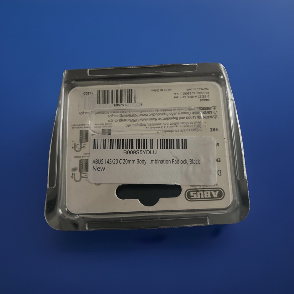 ABUS Combination Padlock 145/20 black, 34599