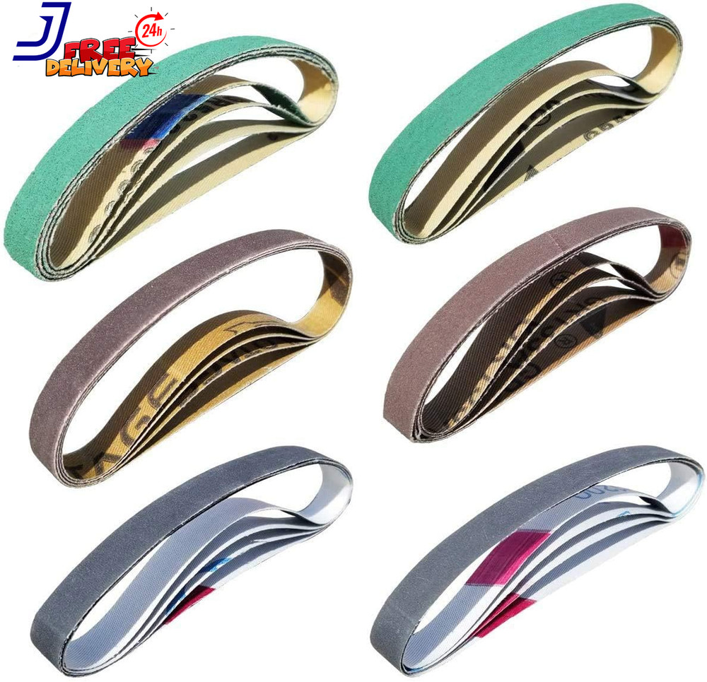 24 Pack 1/2" X 10" Replacement Sharpener Sander Belt Kit for Work Sharp WSCMB Co