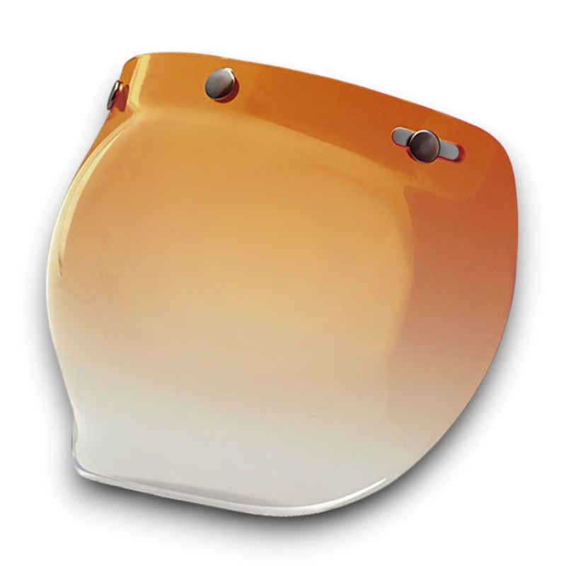 Bell Powersports 3-Snap Bubble Shield Amber Gradient -Open Box
