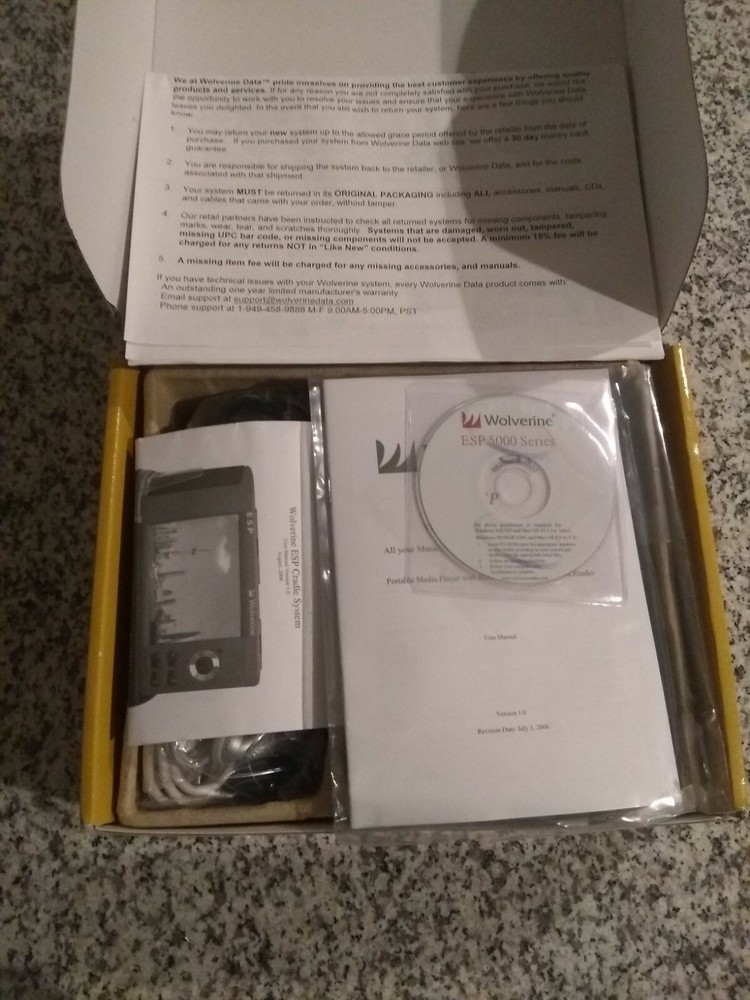 Wolverine Data ESP 5100 100GB Portable Multimedia Storage And Player