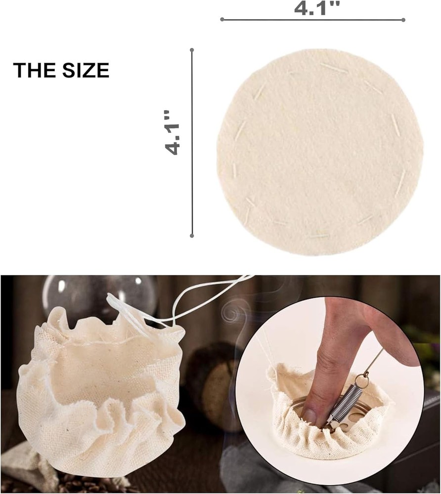 Coffee Syphon Cloth Replacement Filter for Siphon Pot Coffee Maker Accessorie...
