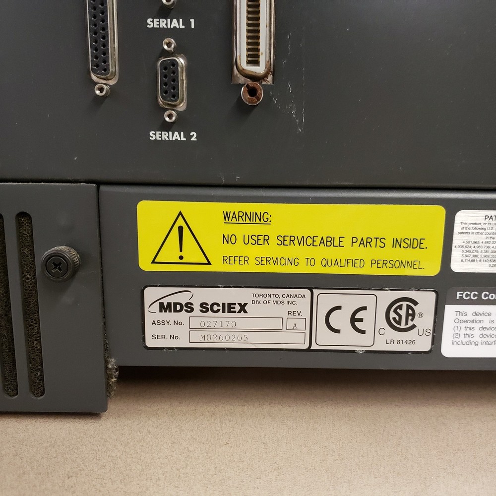 Applied Biosystems Q Trap Mass Spectrometer LC/MS/MS System and Spare Ion Source