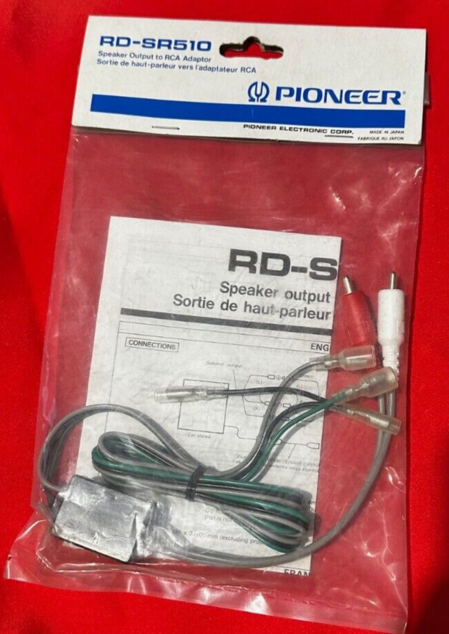 RD-SR510 Speaker Output to RCA Level Adapter RDSR510