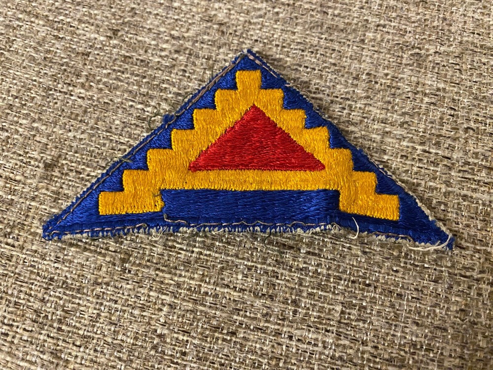 US Army 7th Army Triangle Red Blue Yellow Patch INV4348