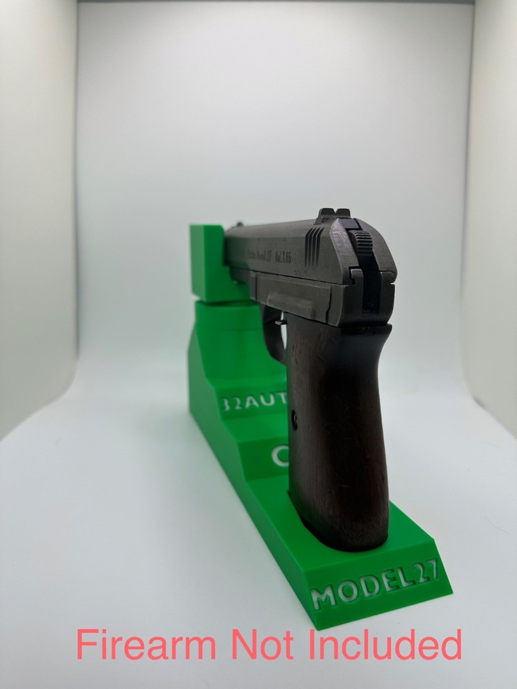 Custom Pistol Stand designed for FNH CZ model 27 3D Printed safe storage
