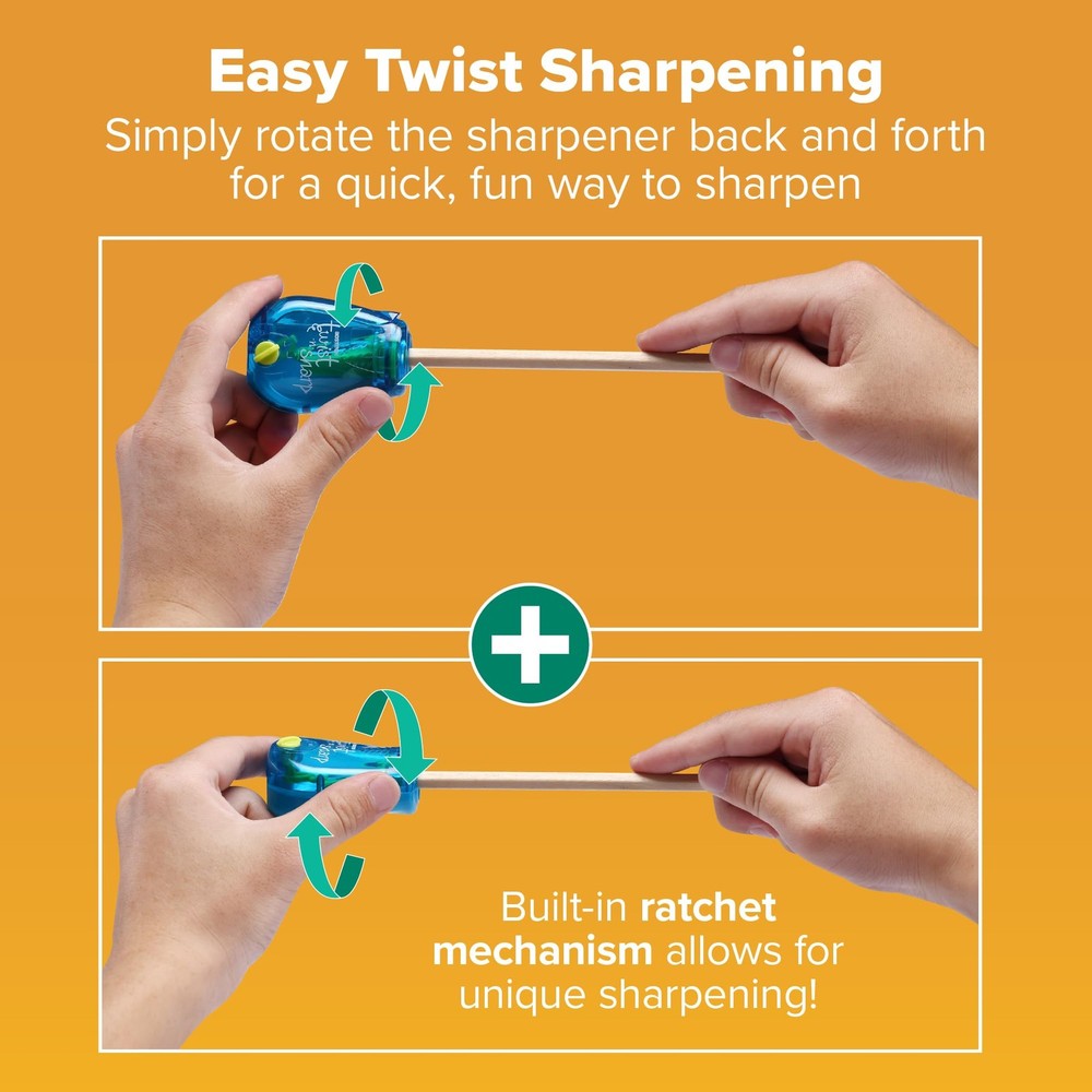 Bostitch Office Pencil Sharpener, Manual, One Assorted Single,