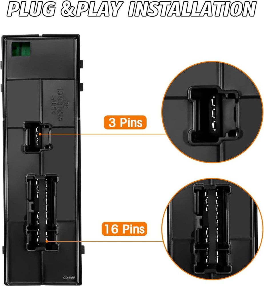 Driver Side Master Power Window Switch Compatible with Nissan Juke 2011-2017, Ni