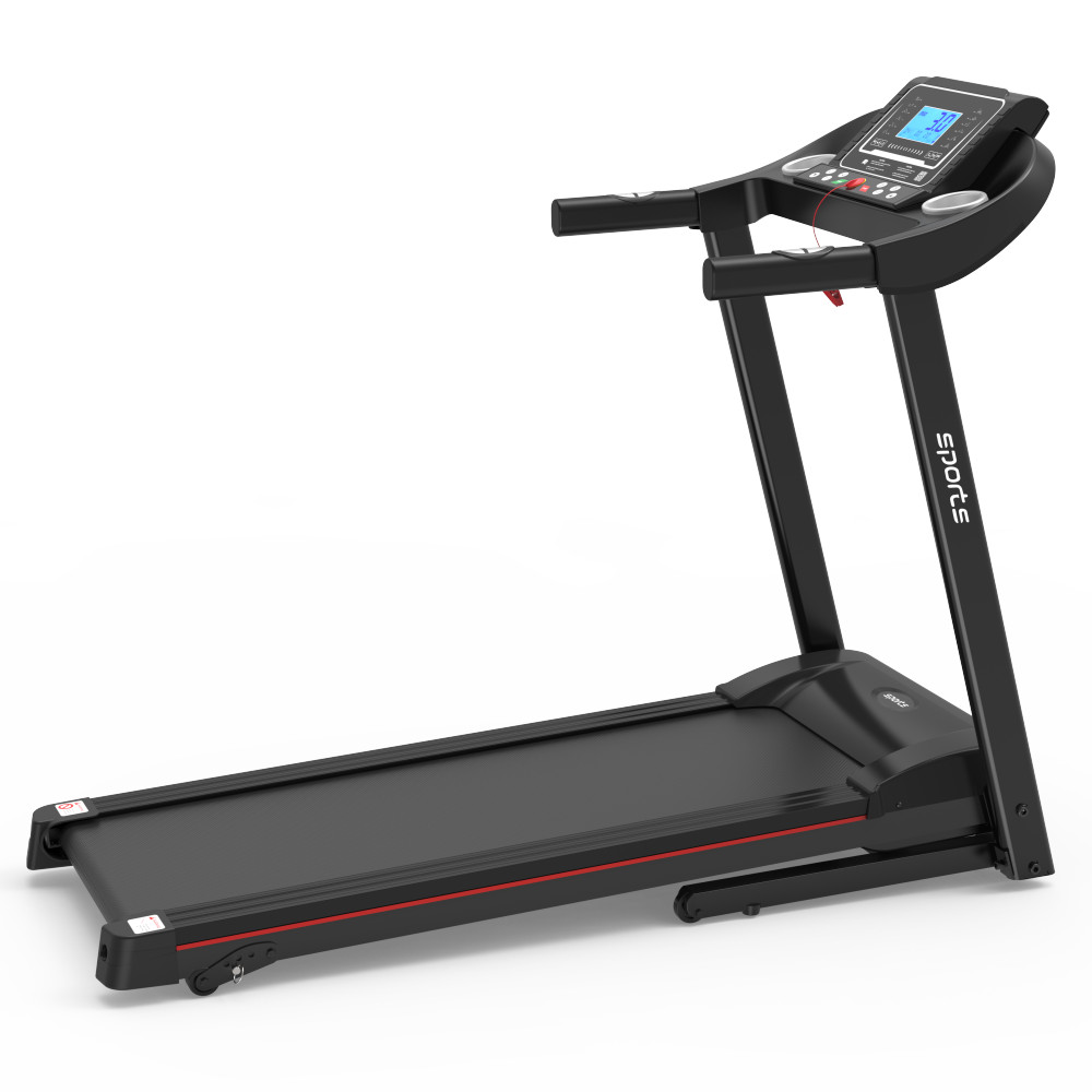 Foldable Treadmill with Incline - Electric Running Machine w/ Bluetooth & LCD