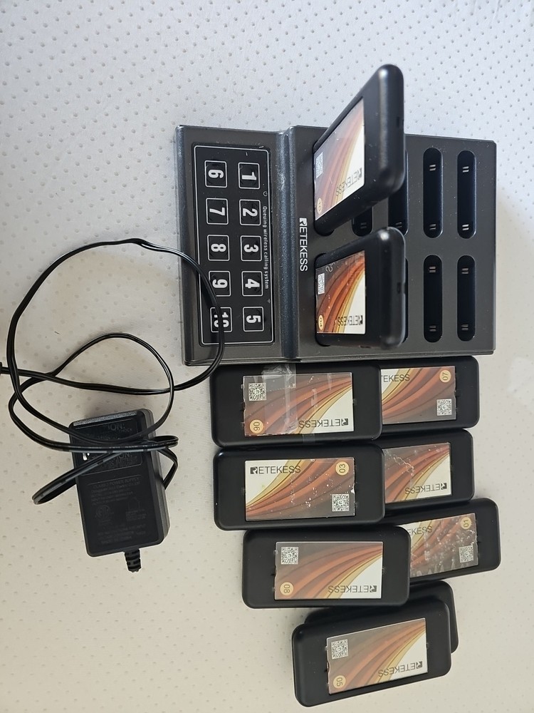 ETEKESS Wireless Calling System 10 Call Buttons 1 Transmitter 10 Receivers