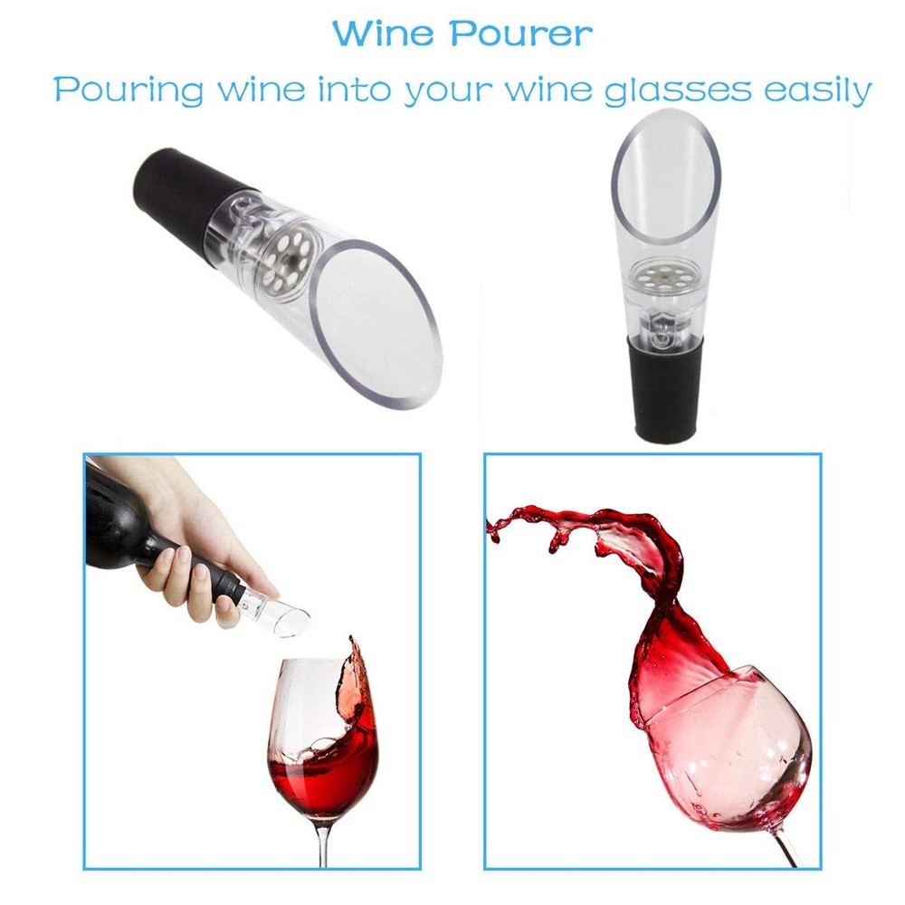 Electric Wine Bottle Opener Automatic Rechargeable Silver