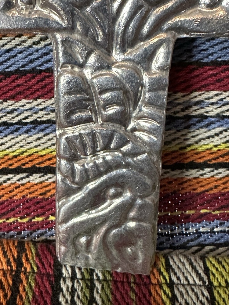 Cast Aluminum Cross With Calla Lilies