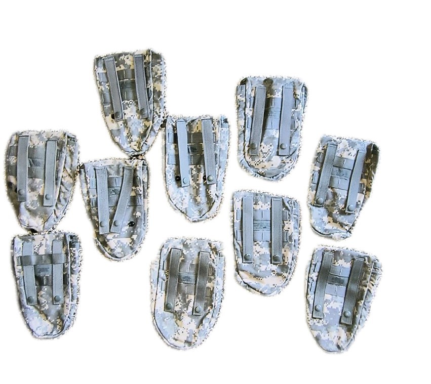 10 Pouches MOLLE E-Tool Drum Utility Range Shovel Field Genuine Issue Made USA