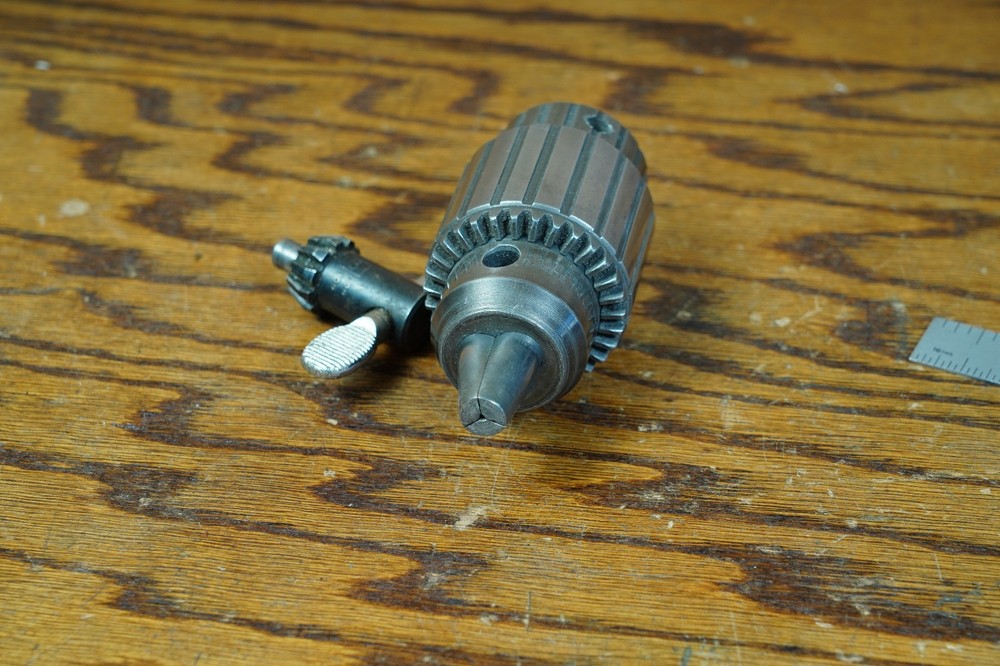 Jacobs 0-1/2" Capacity Drill Press Chuck 633C J33 Mount w/ Fine Threaded Collar