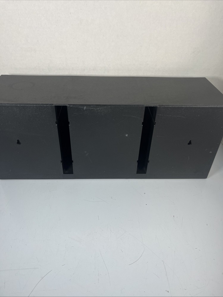 Vintage Laserline 36 CD Storage Rack Holder Wall Mountable Black Plastic Case