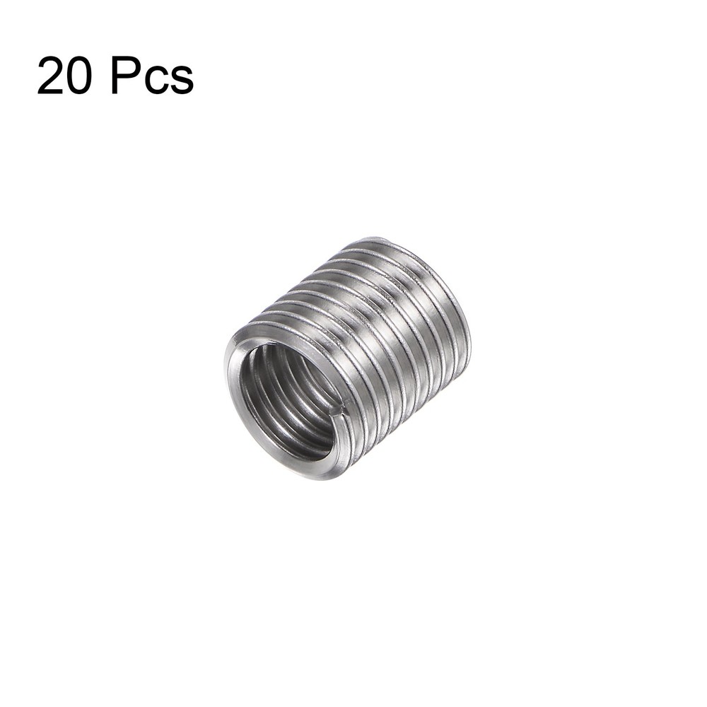 20PACK Wire Threaded Inserts 1/4-20 UNC 2D 12.7mm Steel Helical Coiled Sleeve