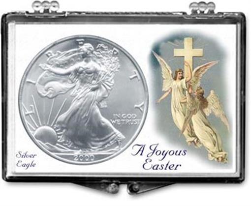 x5 Silver Eagle Snaplock Holder Easter Angles Holiday Gift ASE Box Edgar Marcus