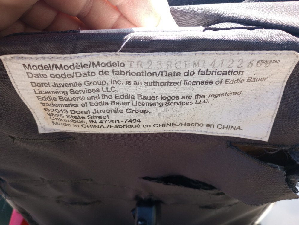 Eddie Bauer Dorel juvenile Stroller Front wheel. Size is 7-3/8"