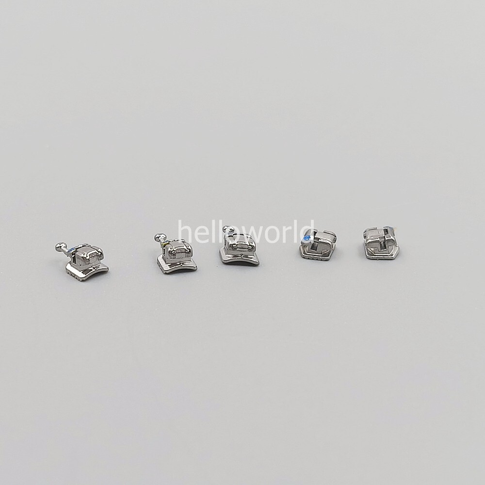 10 Packs Dental Passive Self Ligating Bracket Mini Roth.022 345 Hook Monoblock