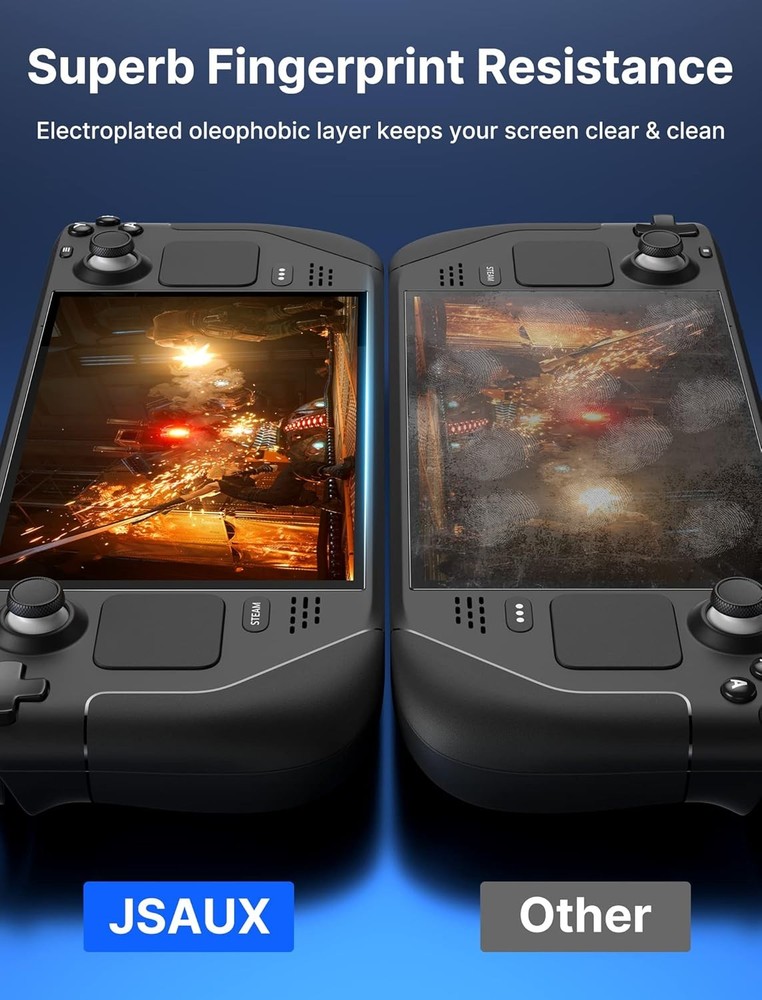 Steam Deck 2-Pack Screen Protector 9H Tempered Glass HD