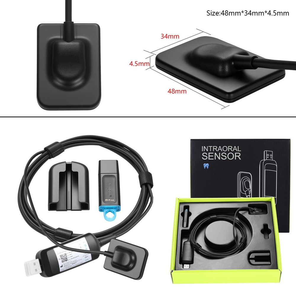 Dental X ray Sensor Digital Sensor Rayos Digital Imaging System Sensor w/ Holder