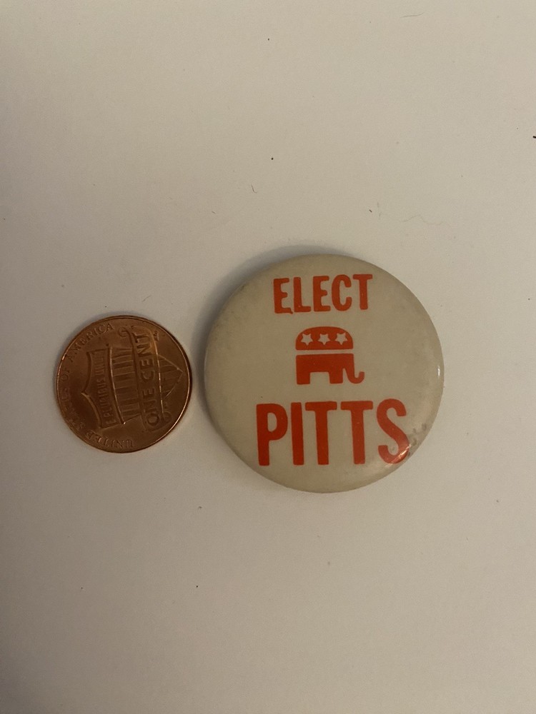 Elect Pitts Political Pin Back Button P43