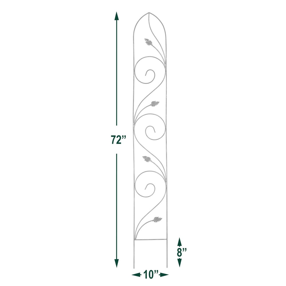 TR06 Autumn Leaf Trellis 6'x10, Black