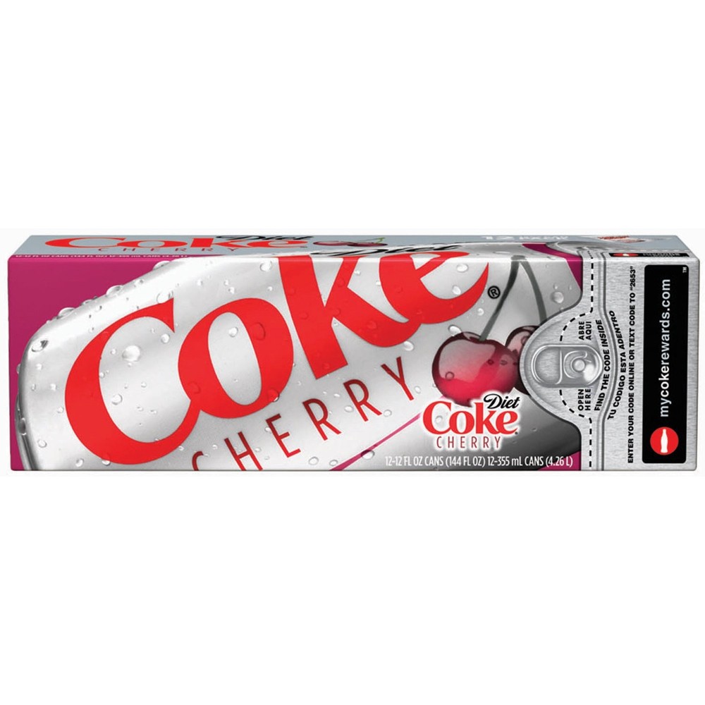 Diet Coke Cherry, 12 fl oz, 12 Pack