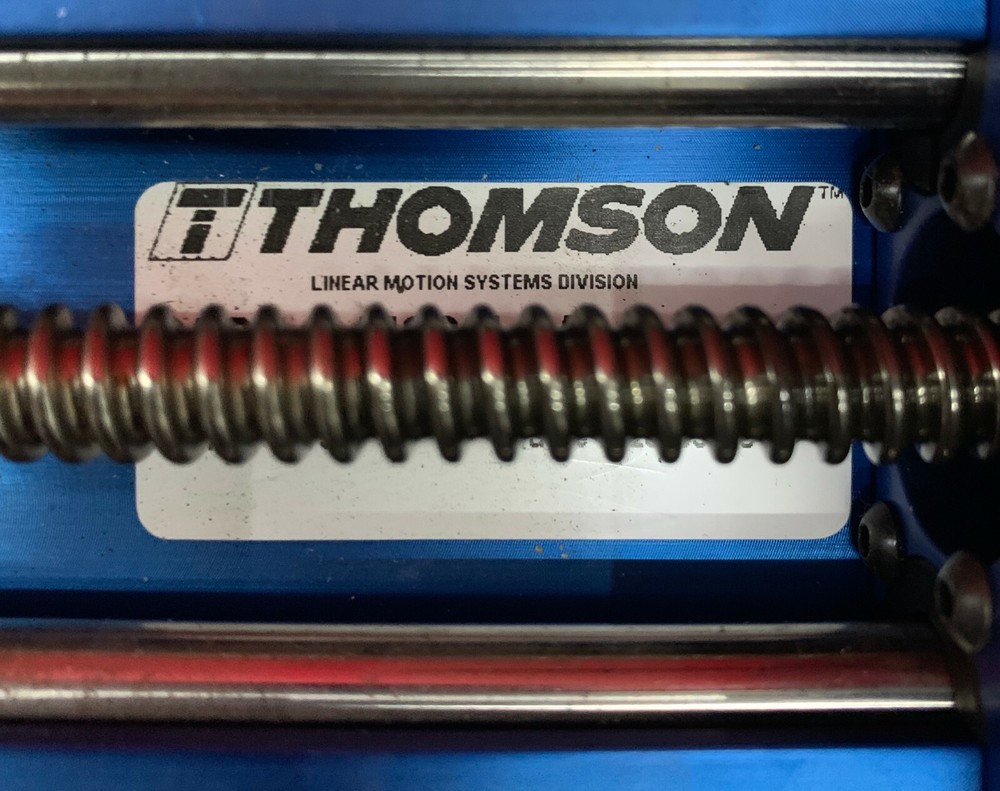 THOMSON MM33LCAL 200 WITH APPLIED MOTION HT17-075 MOTORIZED LINEAR SLIDE