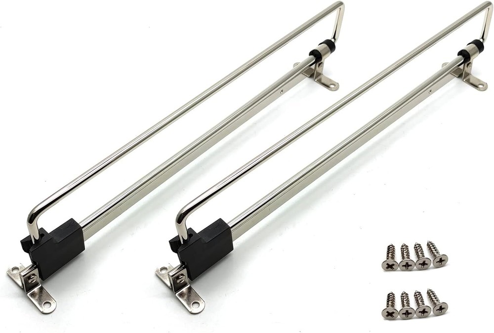 Valet Rod for Closet Pull Out Autuwintor Adjustable 14-inch, Silver