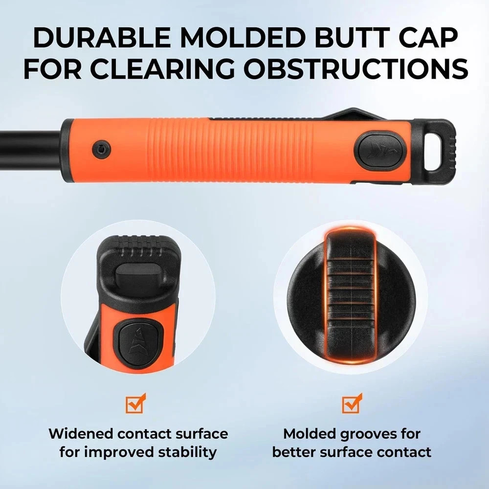 Brutus Folding Landing Net with Boat Hook, Foldable, Extendable, Lightweight & S