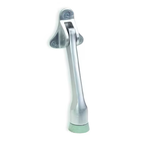 Lever Door Holder, Brass, Silver, 5U618