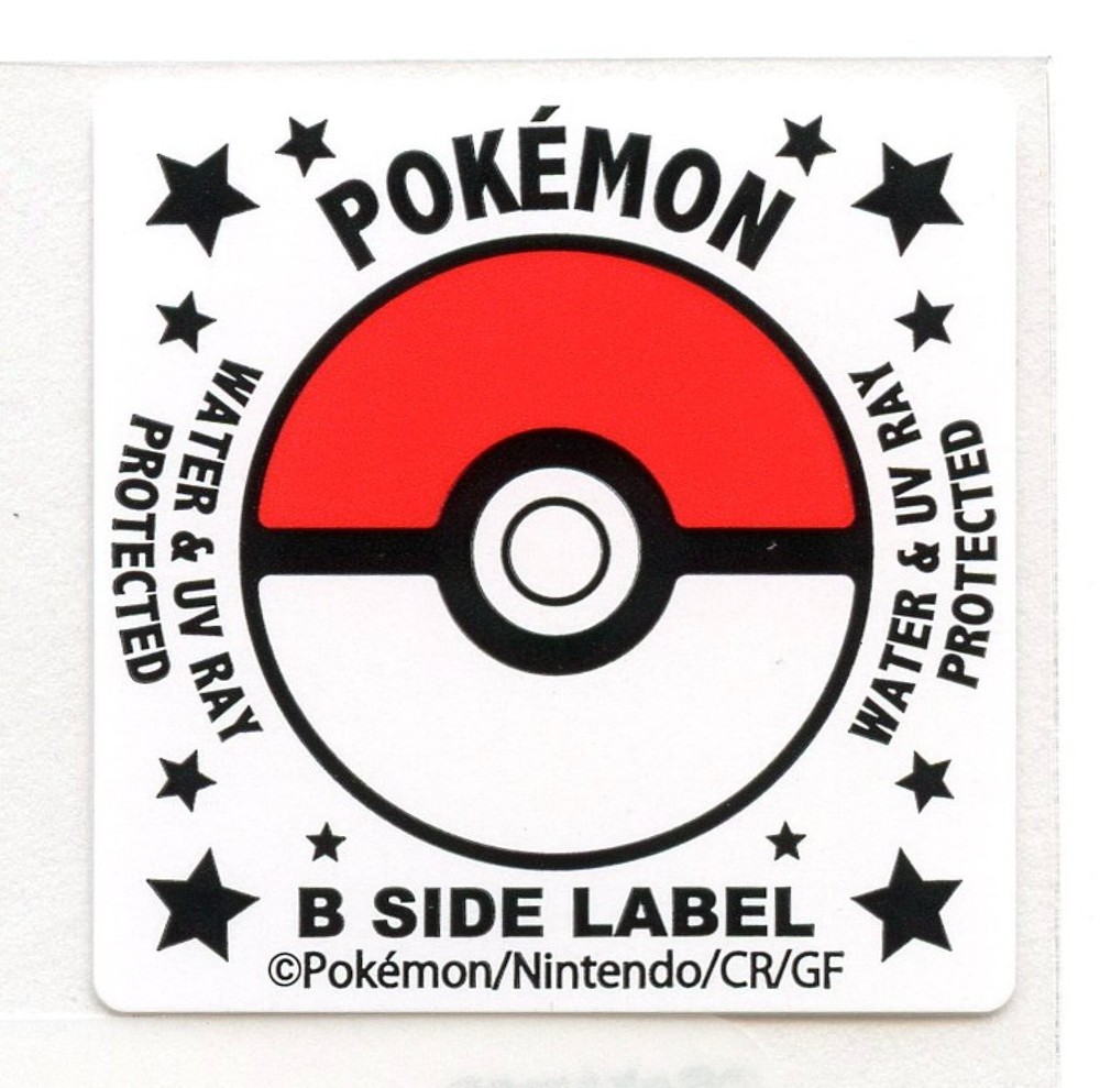 Arcanine #059 Sticker B SIDE LABEL Pokemon Center Japan WATER & UV PROTECTED