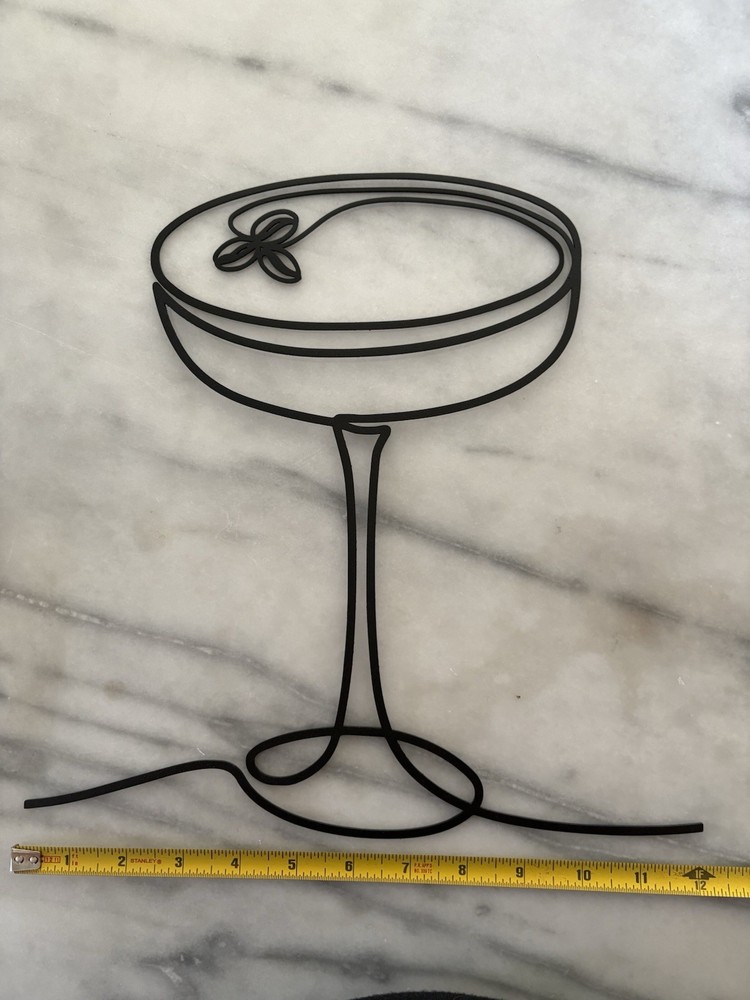 Espresso Martini Metal Wall Art