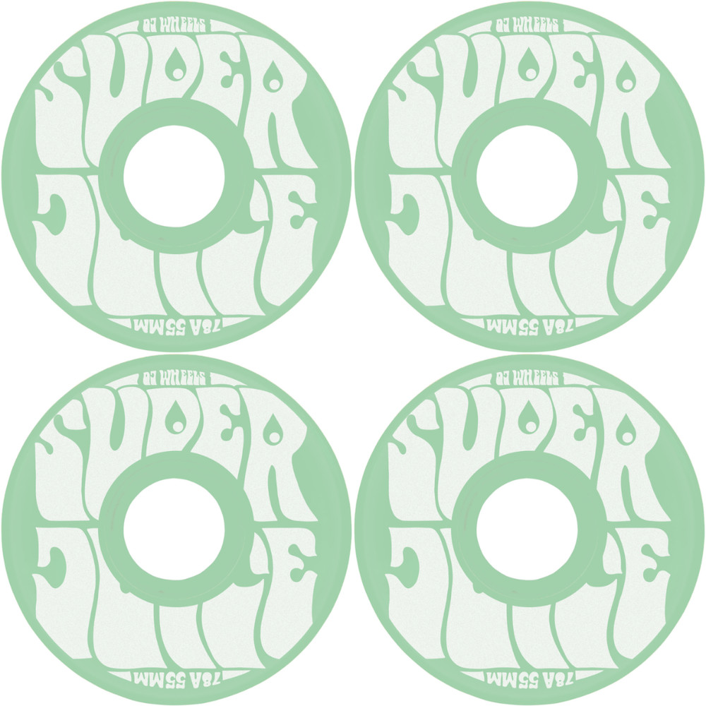 55mm OJ Wheels Mini Super Juice Aqua 78a