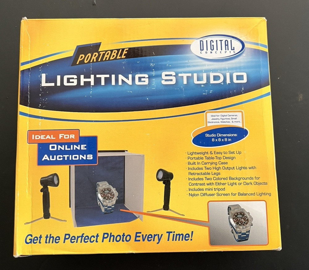 Digital Concepts Portable Lighting Studio New Open Box