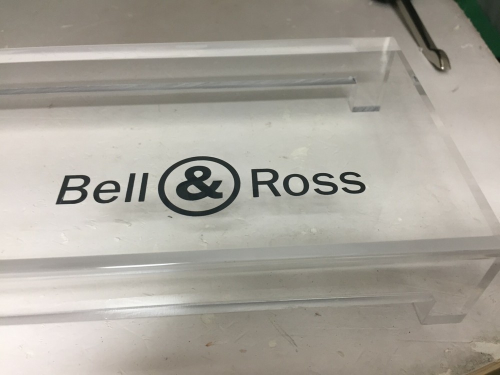 DECORATIVE ACRYLIC WATCH DISPLAY BASE BELL & ROSS