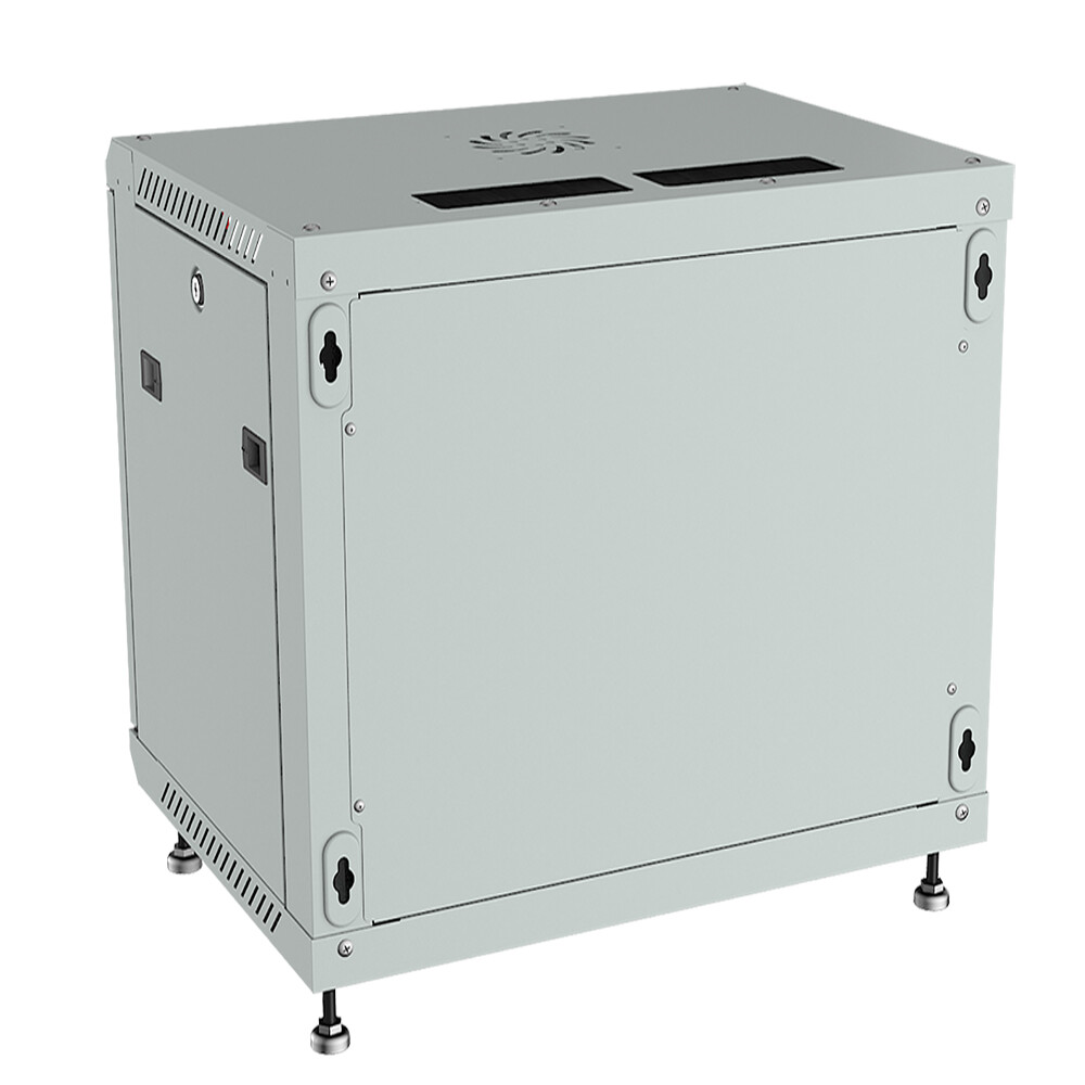 9U Wall Mount Server Rack Network Cabinet Data AV 24-inch Depth Locking GREY