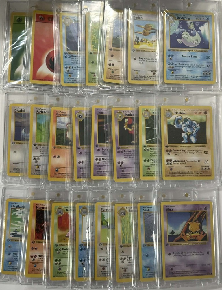 1999 Pokemon Base Set 1st Edition Complete Set MP NO CHARIZARD