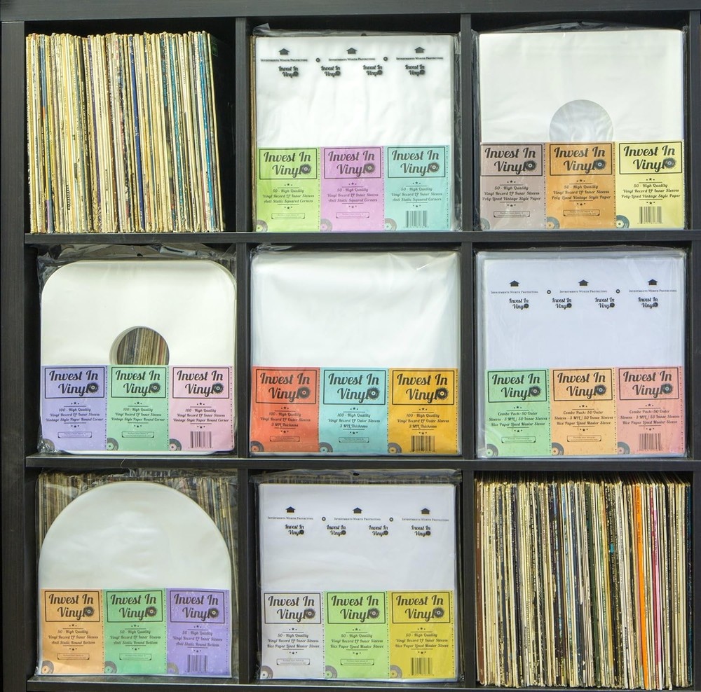 3 Mil Clear Vinyl Record Sleeves - 100 Pack