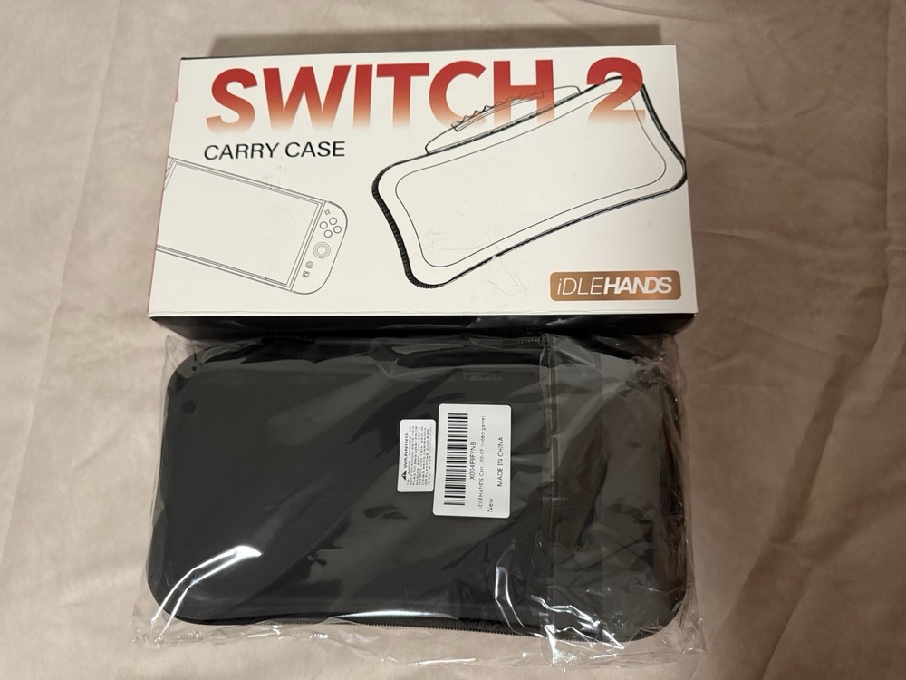 iDLEHANDS Hard Shell Carrying Case for Nintendo Switch 2, Black