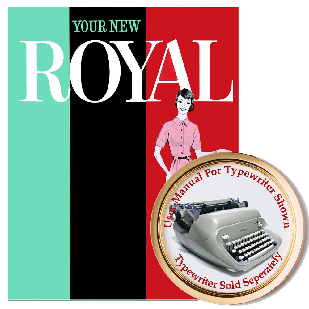 Royal Empress Typewriter Owner's Manual User Manual Instruction Manual Guide