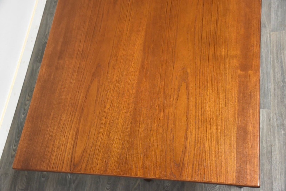 Danish Mid Century Modern Teak and Brass Desk