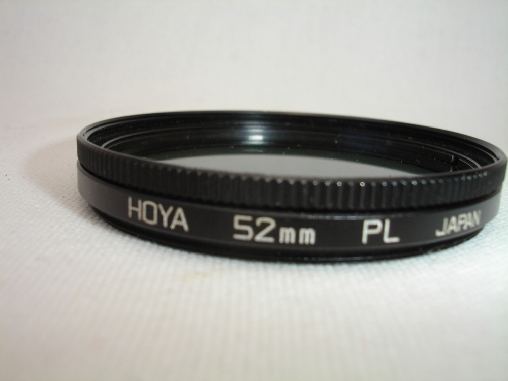 Hoya 52mm PL Filter only,  Japan,  Polarizer Polarizing (thinner rim version)