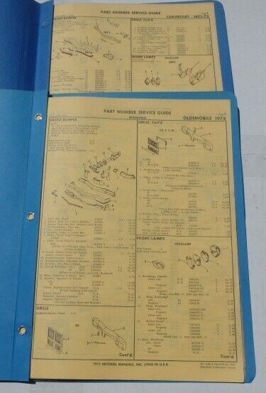 Chevy Part Numbers Book 1964 Impala Caprice 64