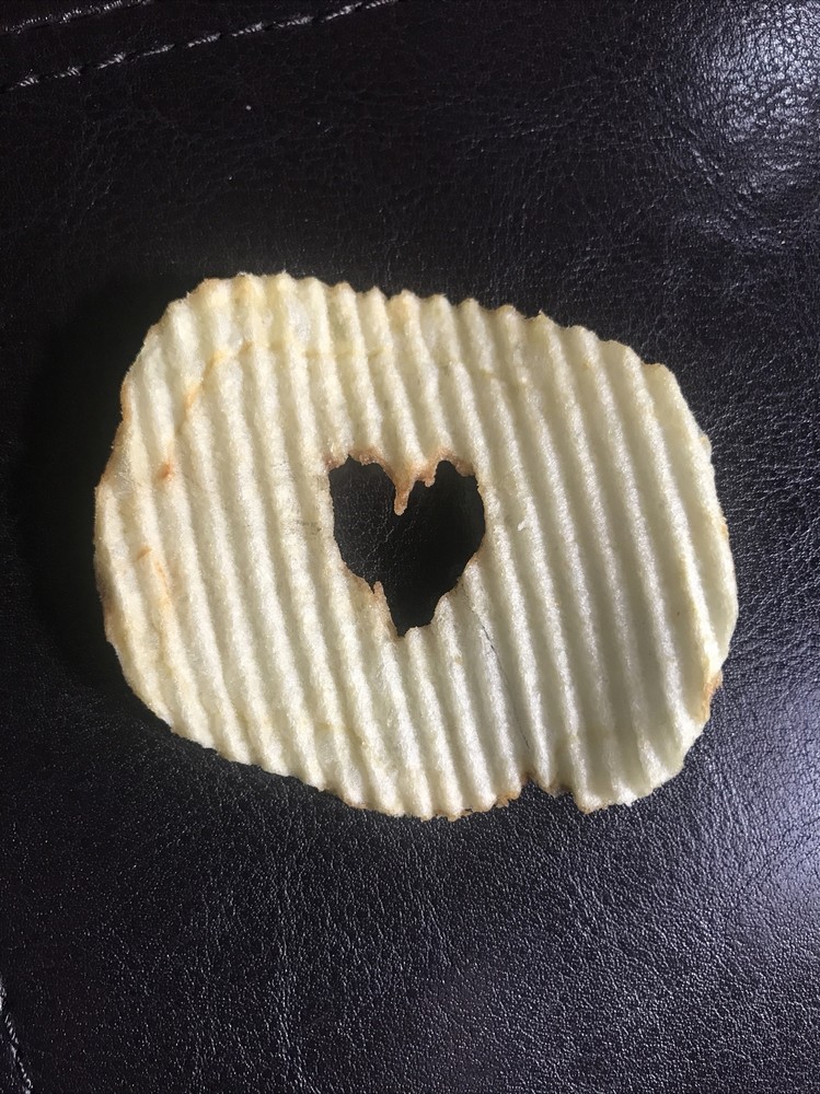 Ruffle Love Potato Chip Heart